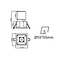 square recessed lighting ,  spotlight，recessed led ceiling lights
